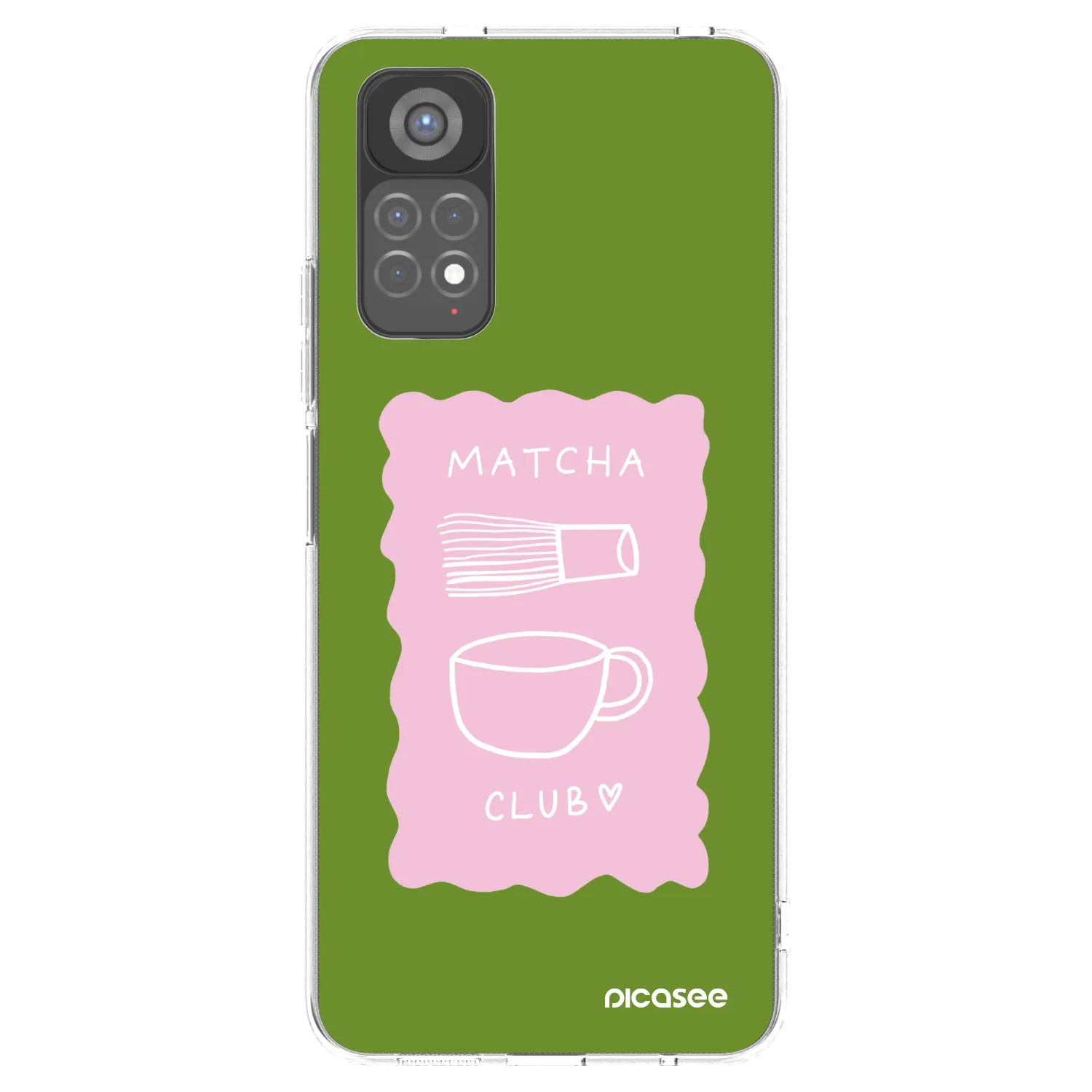 Picasee husă transparentă din silicon pentru Xiaomi Redmi Note 11S 5G - Matcha club