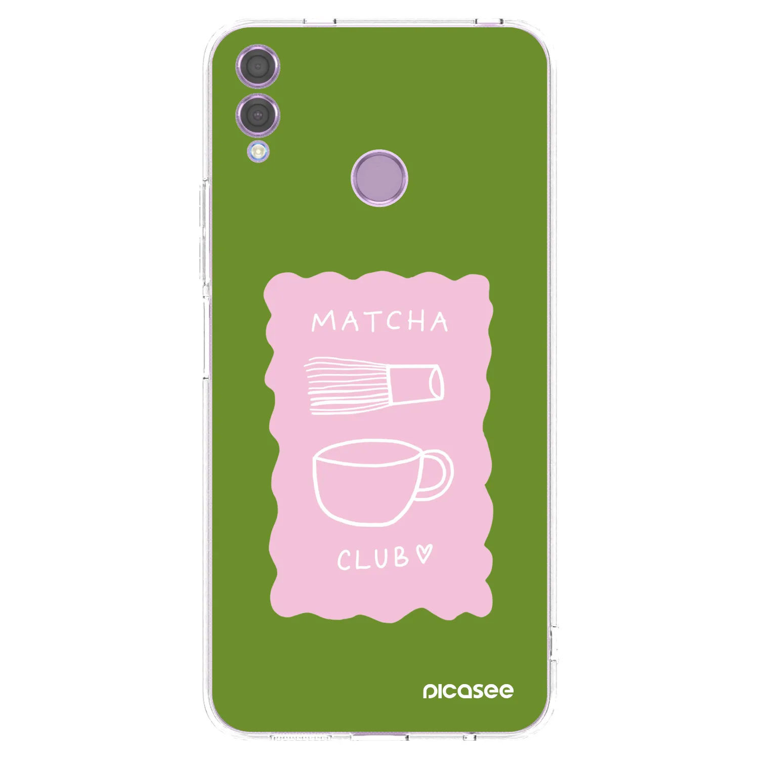 Picasee husă transparentă din silicon pentru Honor 8X - Matcha club
