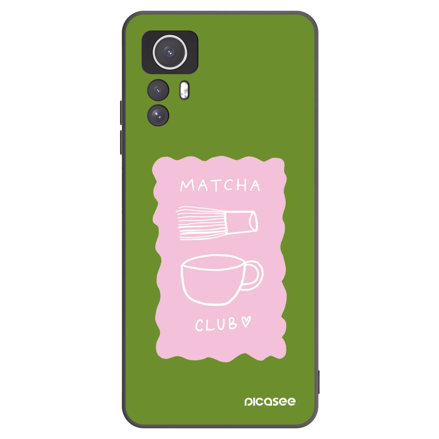 Picasee husă neagră din silicon pentru Xiaomi Redmi Note 12S - Matcha club