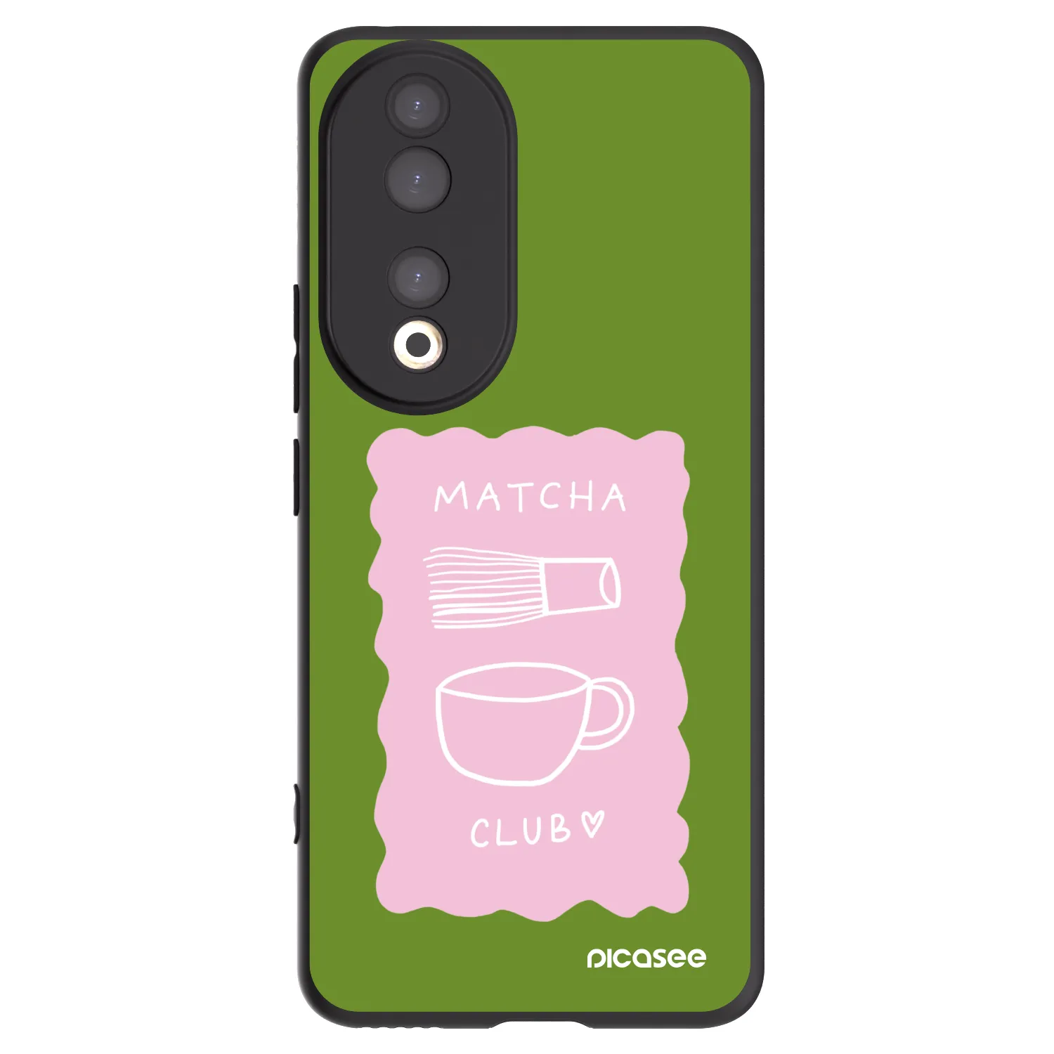 Picasee husă neagră din silicon pentru Honor 90 5G - Matcha club