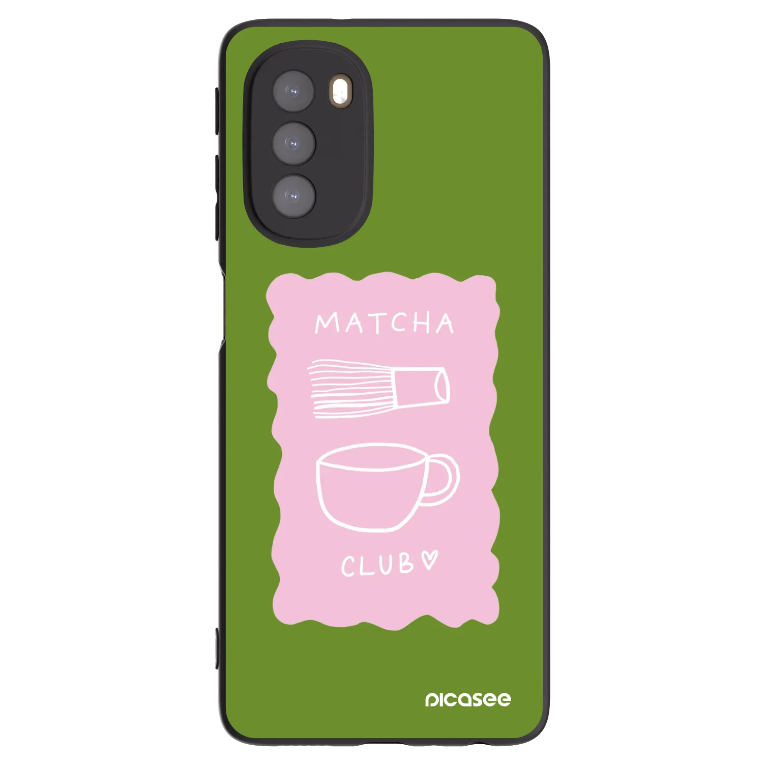 Picasee husă neagră din silicon pentru Motorola Moto G51 - Matcha club
