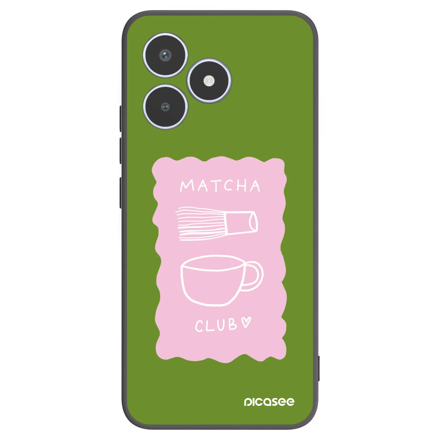 Picasee husă neagră din silicon pentru Realme C53 - Matcha club