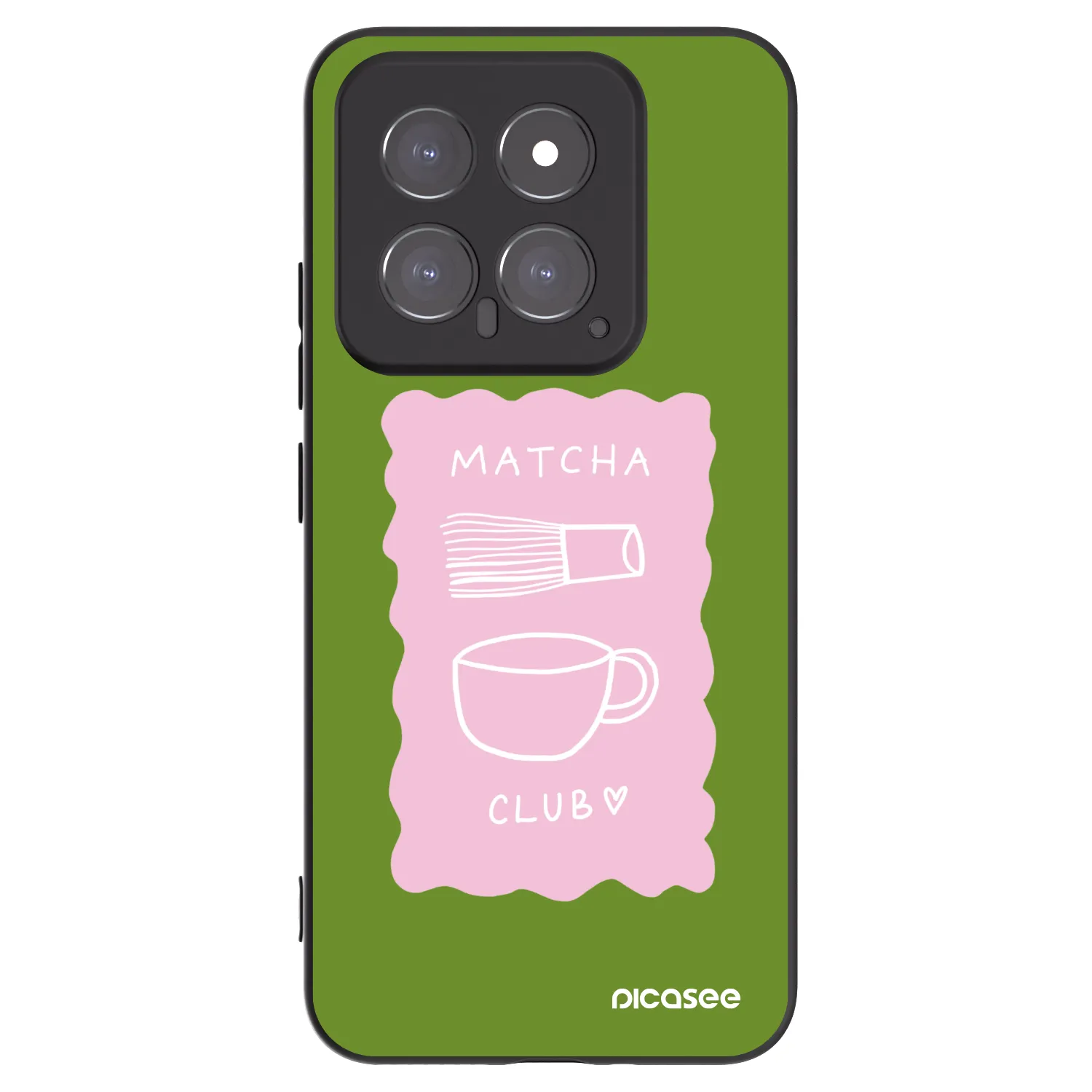Picasee husă neagră din silicon pentru Xiaomi 14 - Matcha club