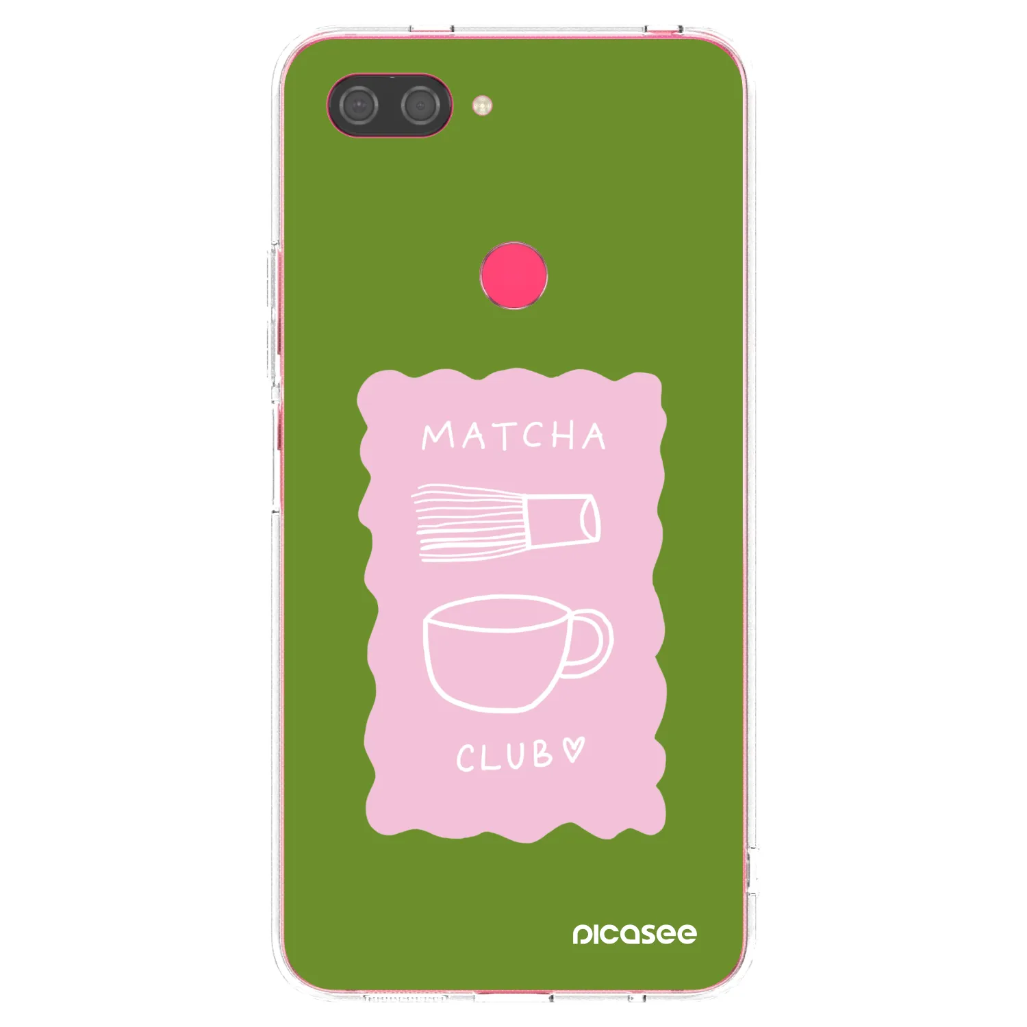 Picasee husă transparentă din silicon pentru Xiaomi Mi 8 Lite - Matcha club