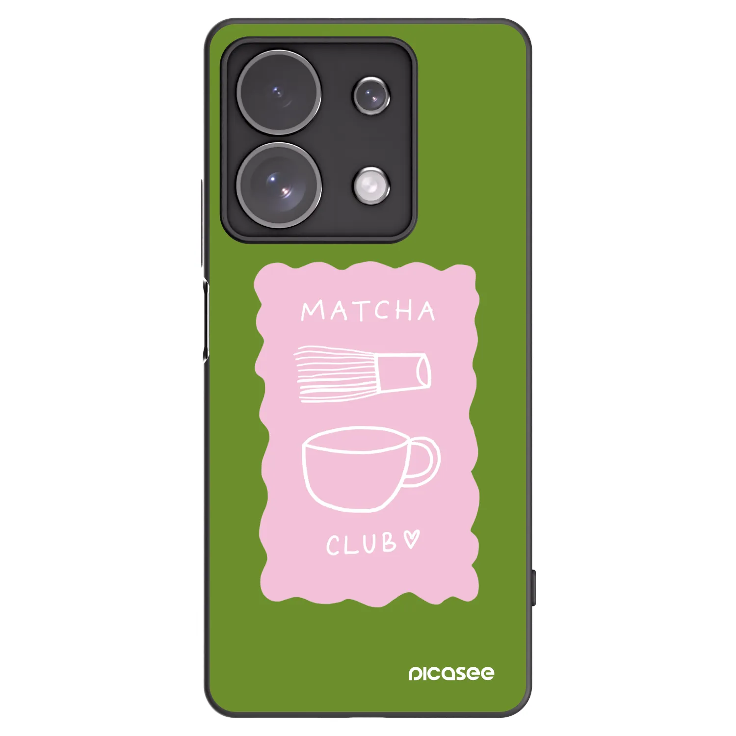 Picasee husă neagră din silicon pentru Xiaomi Redmi Note 13 Pro 4G - Matcha club