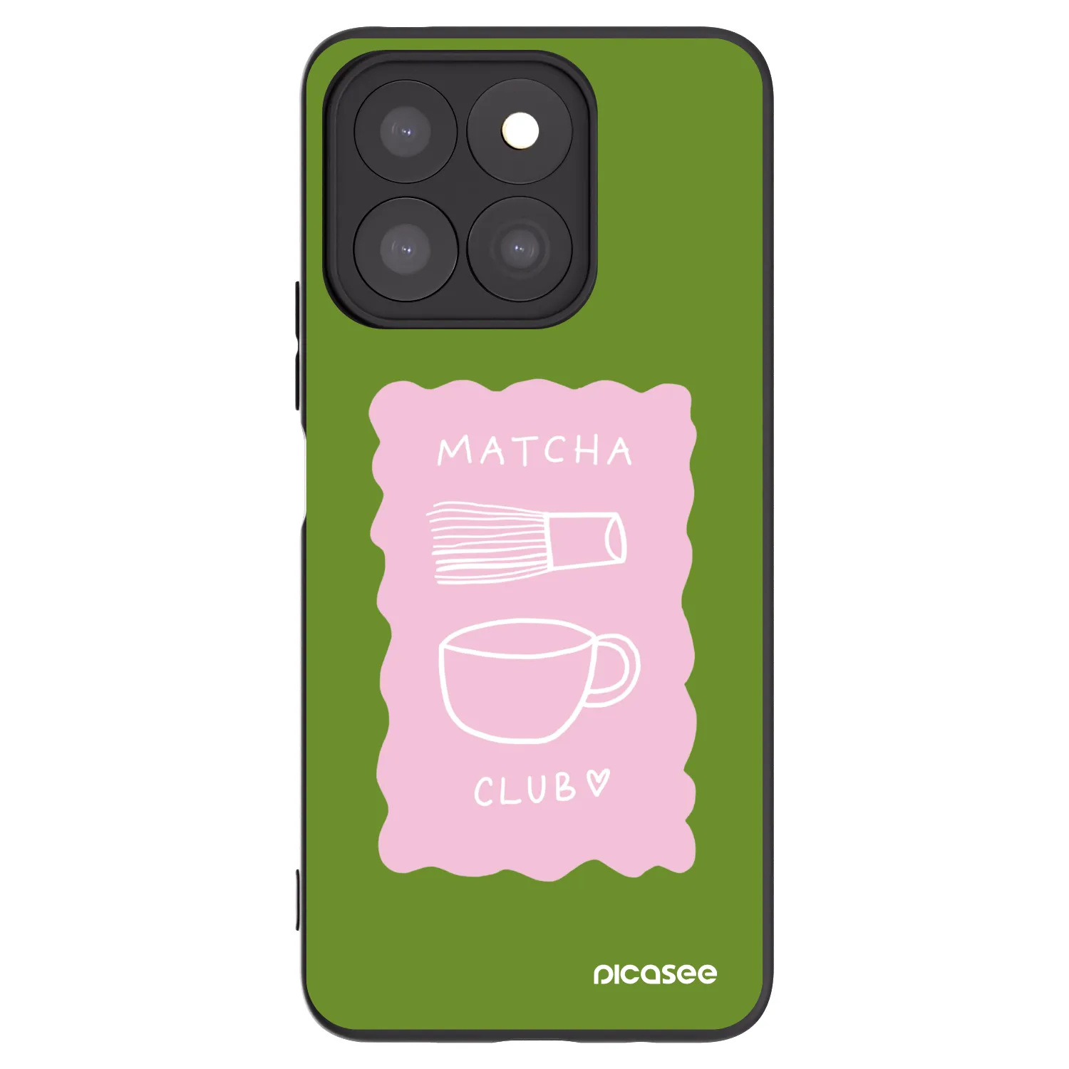 Picasee husă neagră din silicon pentru Honor X8b - Matcha club
