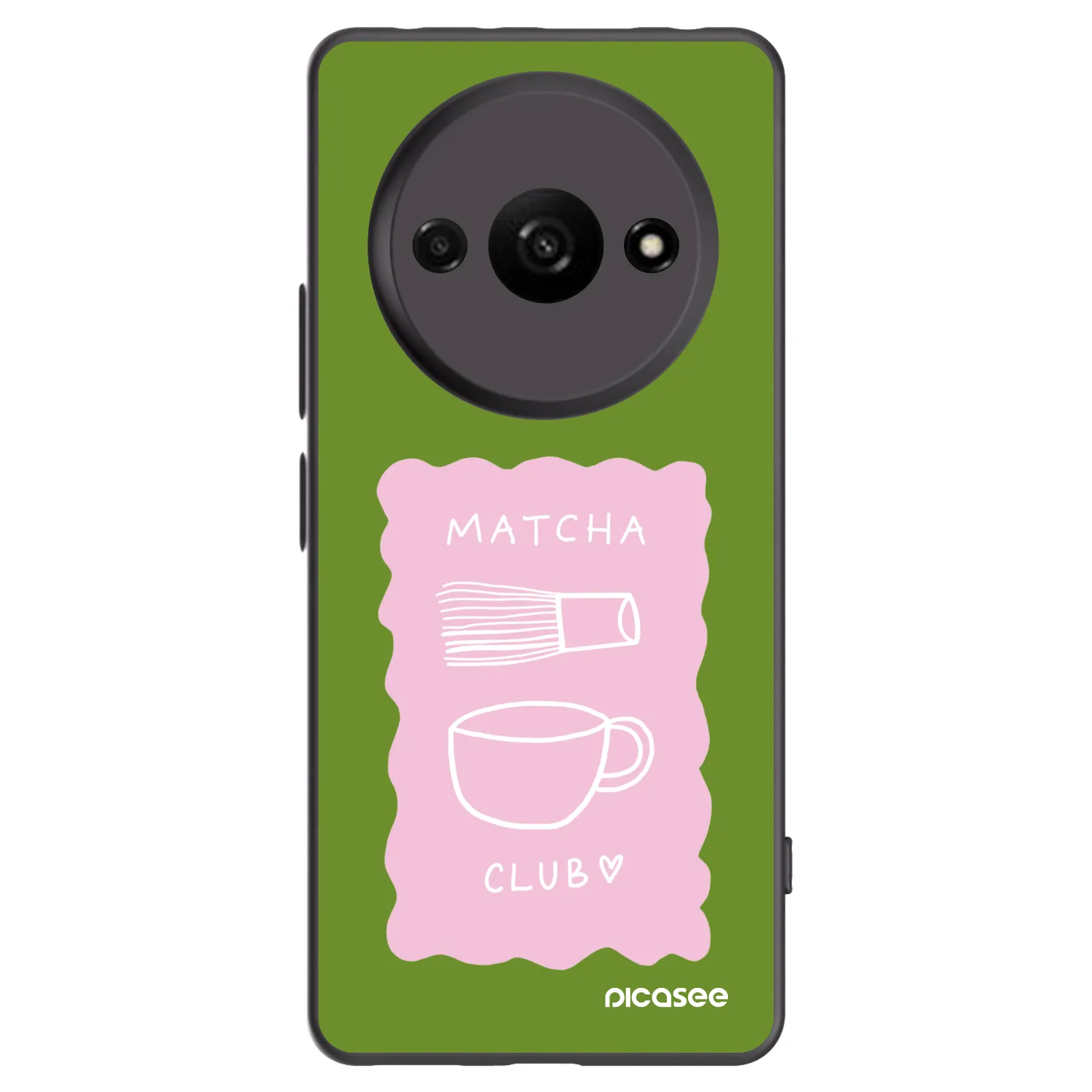 Picasee husă neagră din silicon pentru Xiaomi Redmi A3 - Matcha club