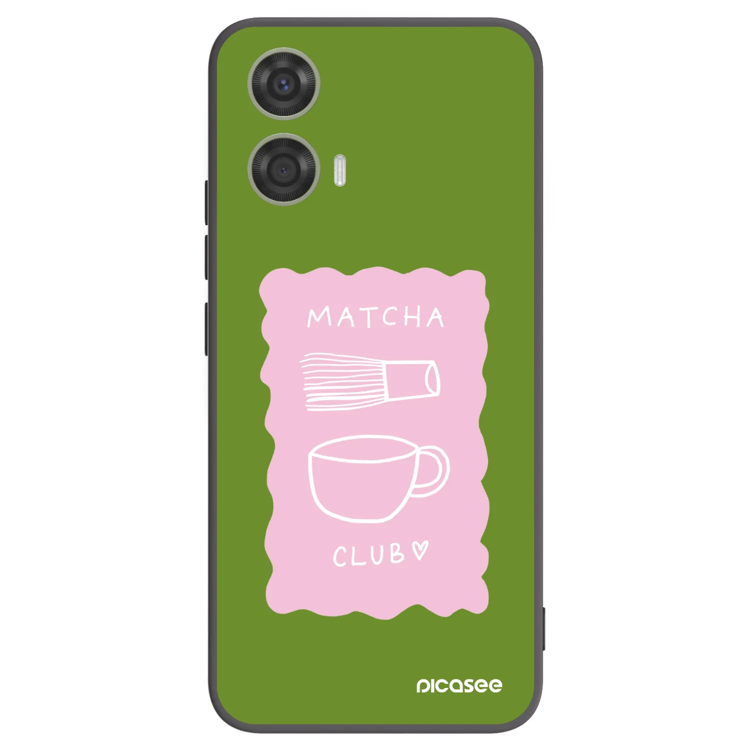 Picasee husă neagră din silicon pentru Motorola Moto G24 - Matcha club