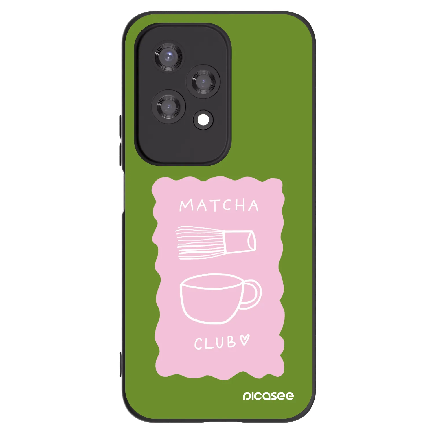 Picasee husă neagră din silicon pentru Honor 200 Lite - Matcha club