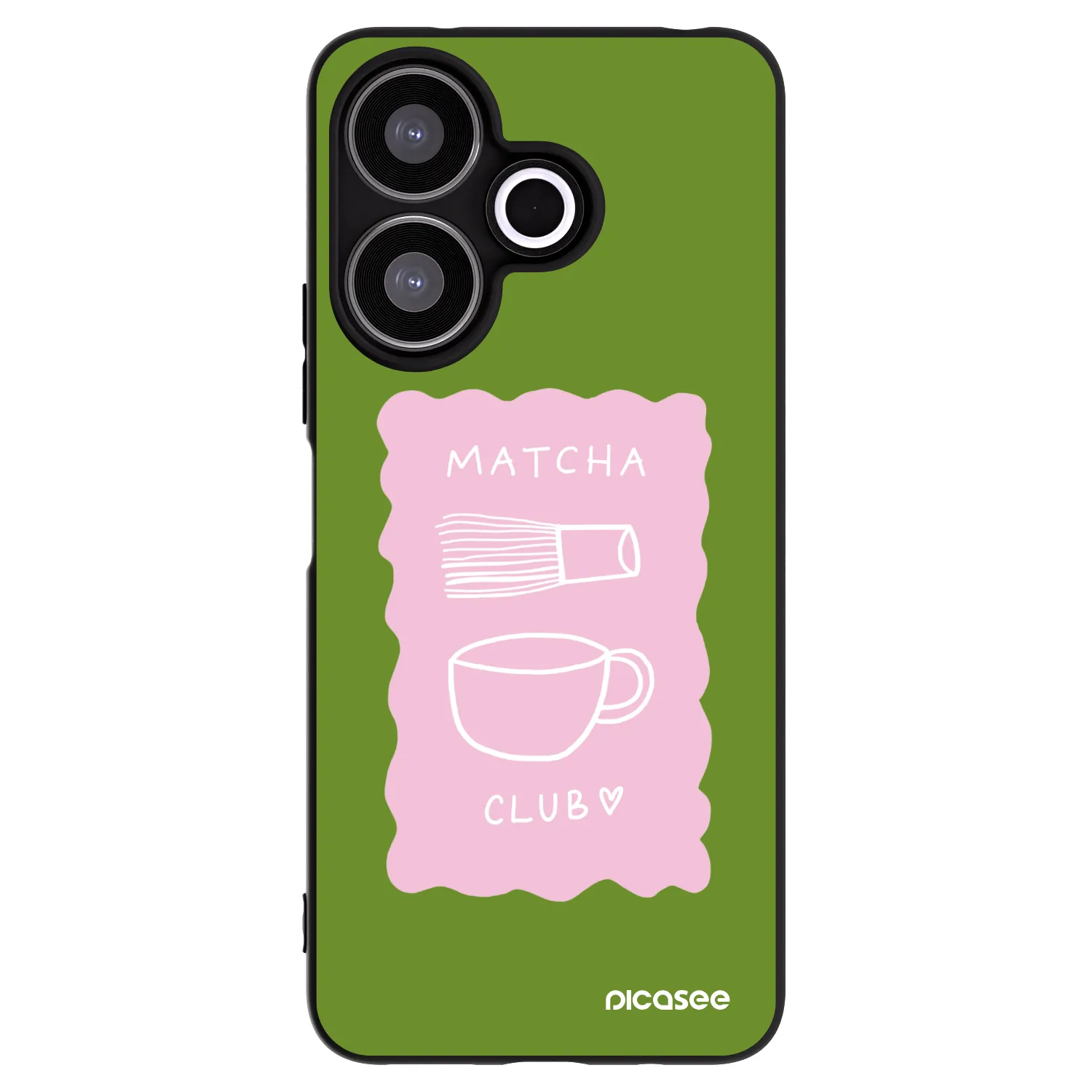 Picasee husă neagră din silicon pentru Xiaomi Redmi 13 4G - Matcha club