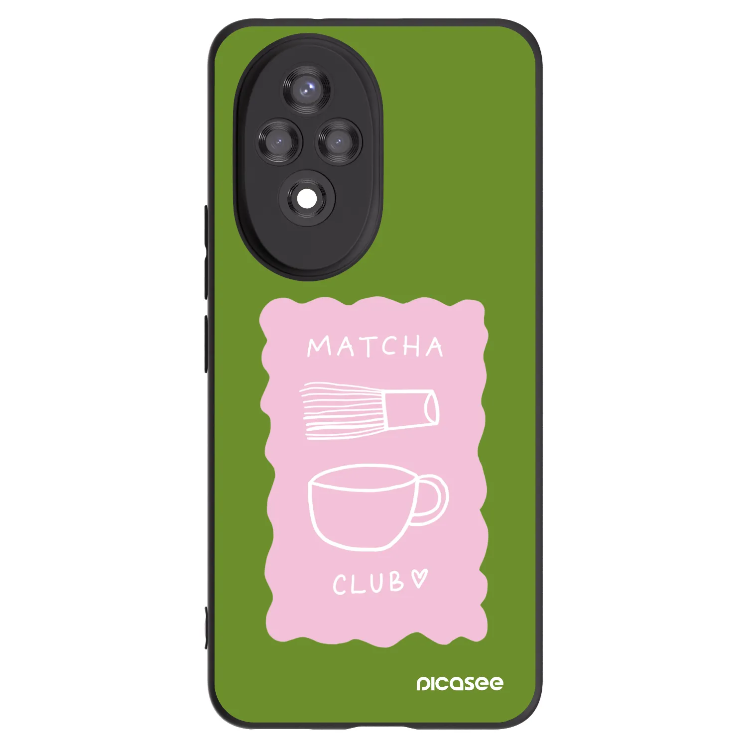 Picasee husă neagră din silicon pentru Honor 200 5G - Matcha club