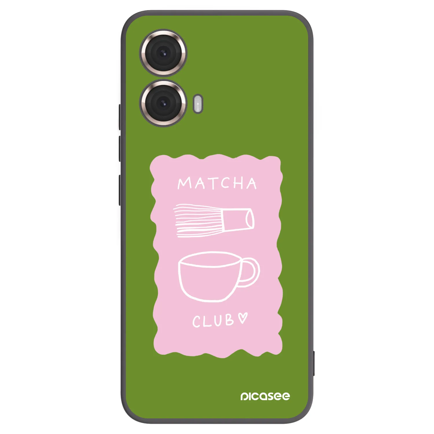 Picasee husă neagră din silicon pentru Motorola Moto G85 - Matcha club