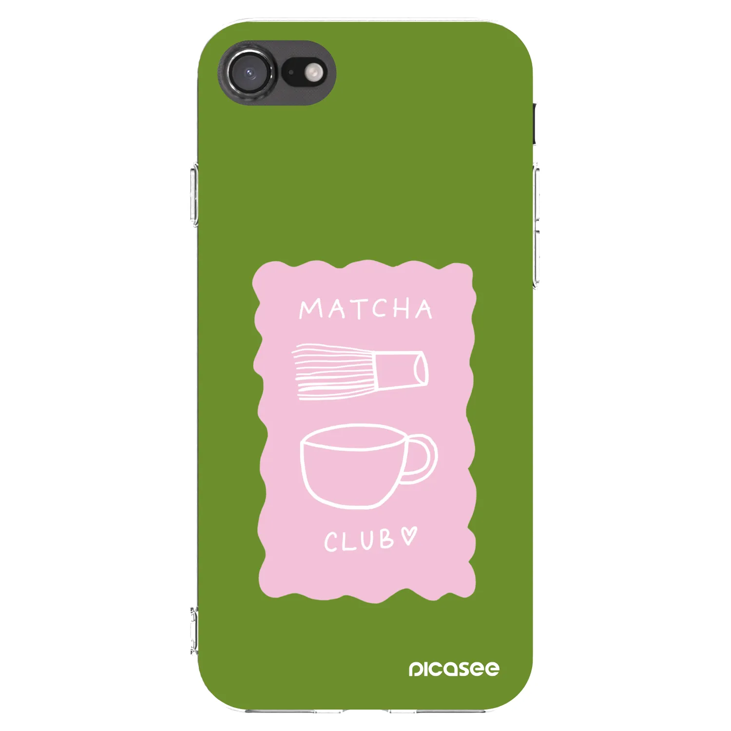 Picasee husă transparentă din silicon pentru Apple iPhone 7 - Matcha club