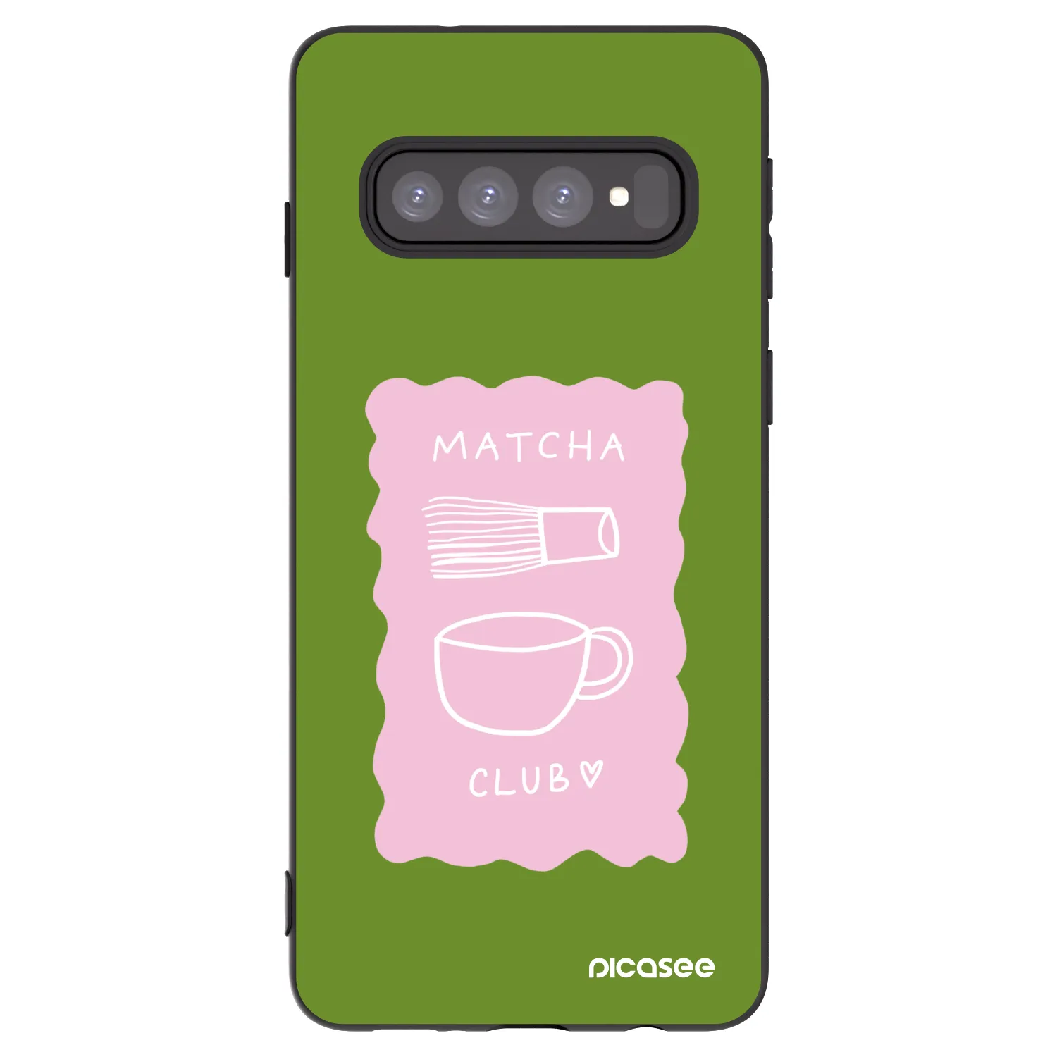 Picasee husă neagră din silicon pentru Samsung Galaxy S10 G973 - Matcha club