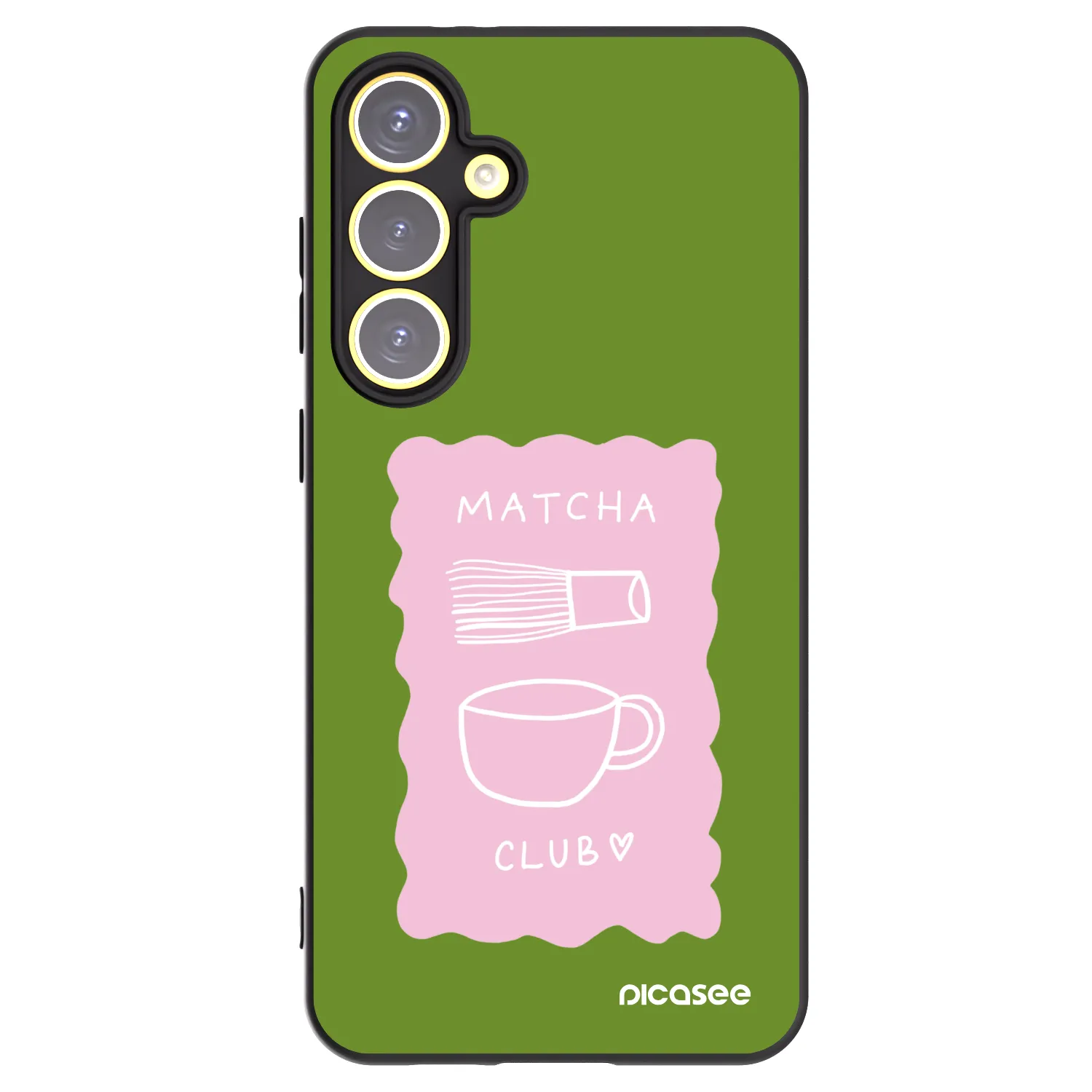 Picasee husă neagră din silicon pentru Samsung Galaxy S24 FE S721B - Matcha club