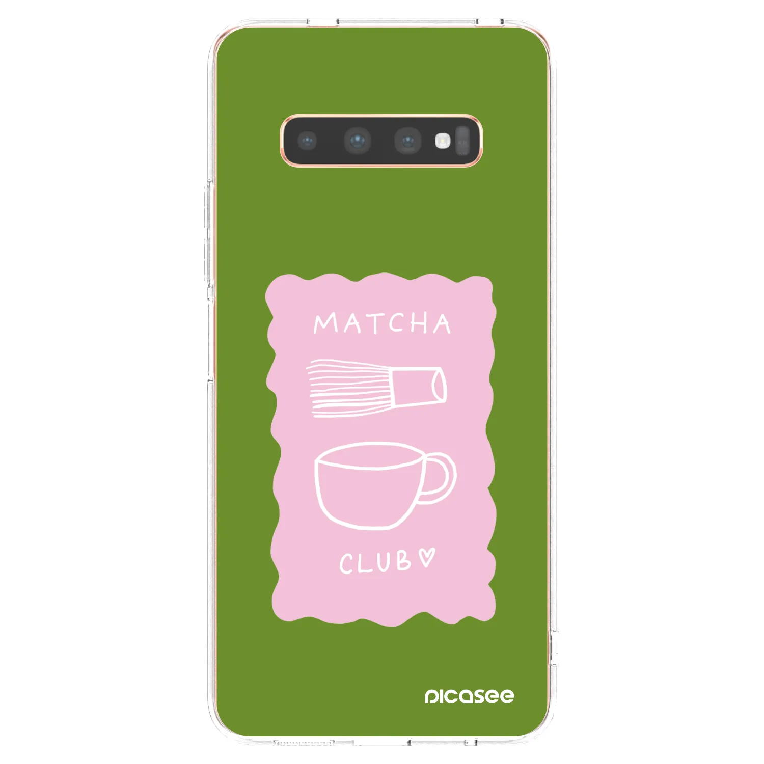 Picasee husă transparentă din silicon pentru Samsung Galaxy S10 Plus G975 - Matcha club