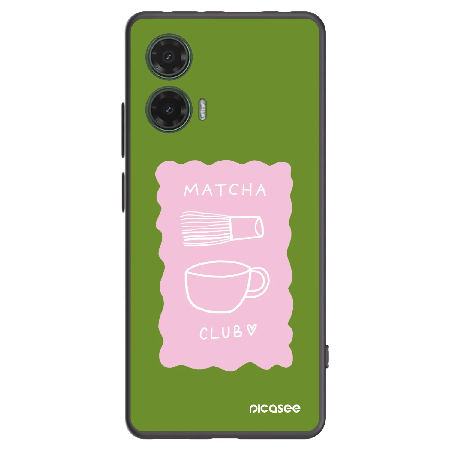 Picasee husă neagră din silicon pentru Motorola Moto G35 5G - Matcha club