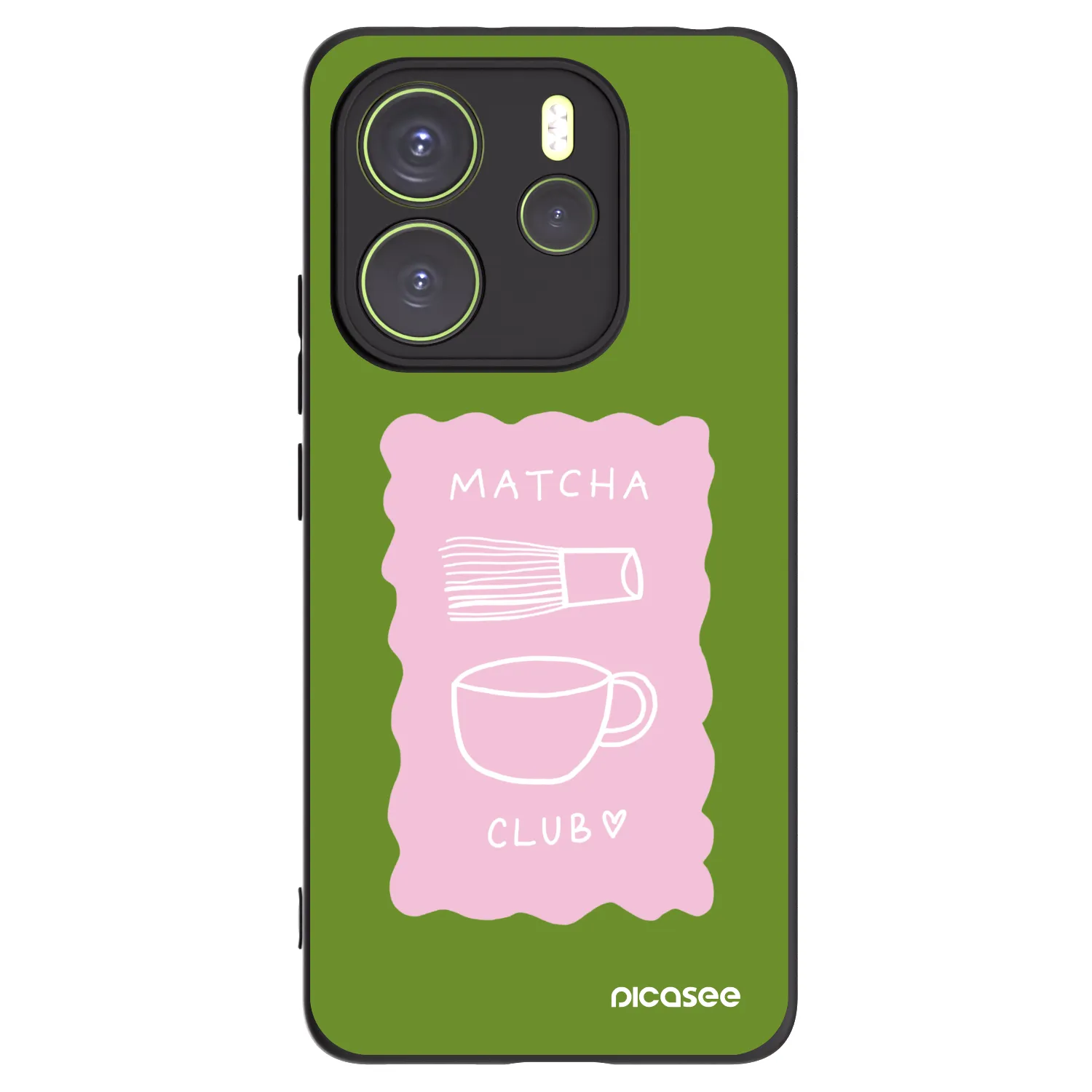 Picasee husă neagră din silicon pentru Xiaomi Redmi Note 14 4G - Matcha club