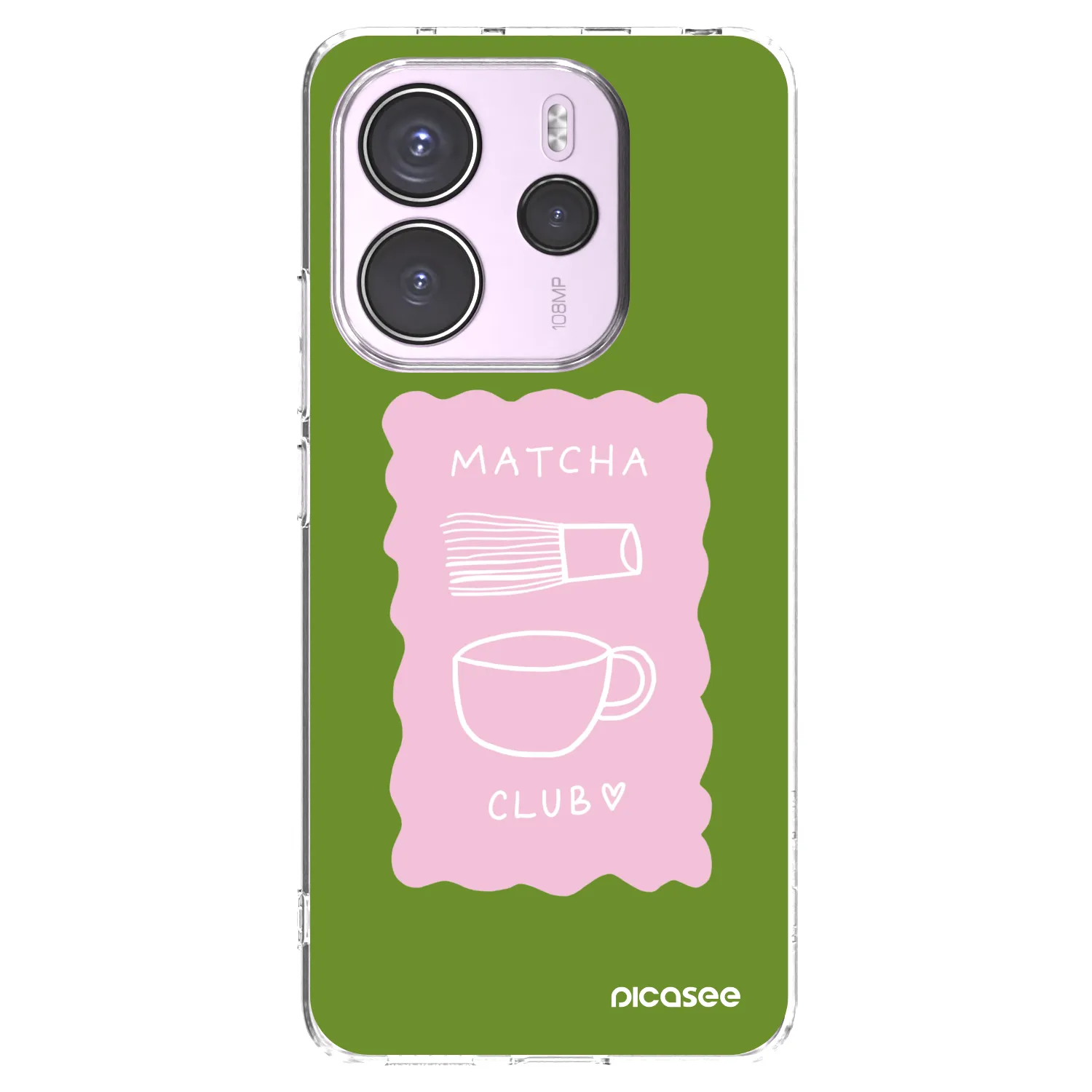 Picasee husă transparentă din silicon pentru Xiaomi Redmi Note 14 4G - Matcha club