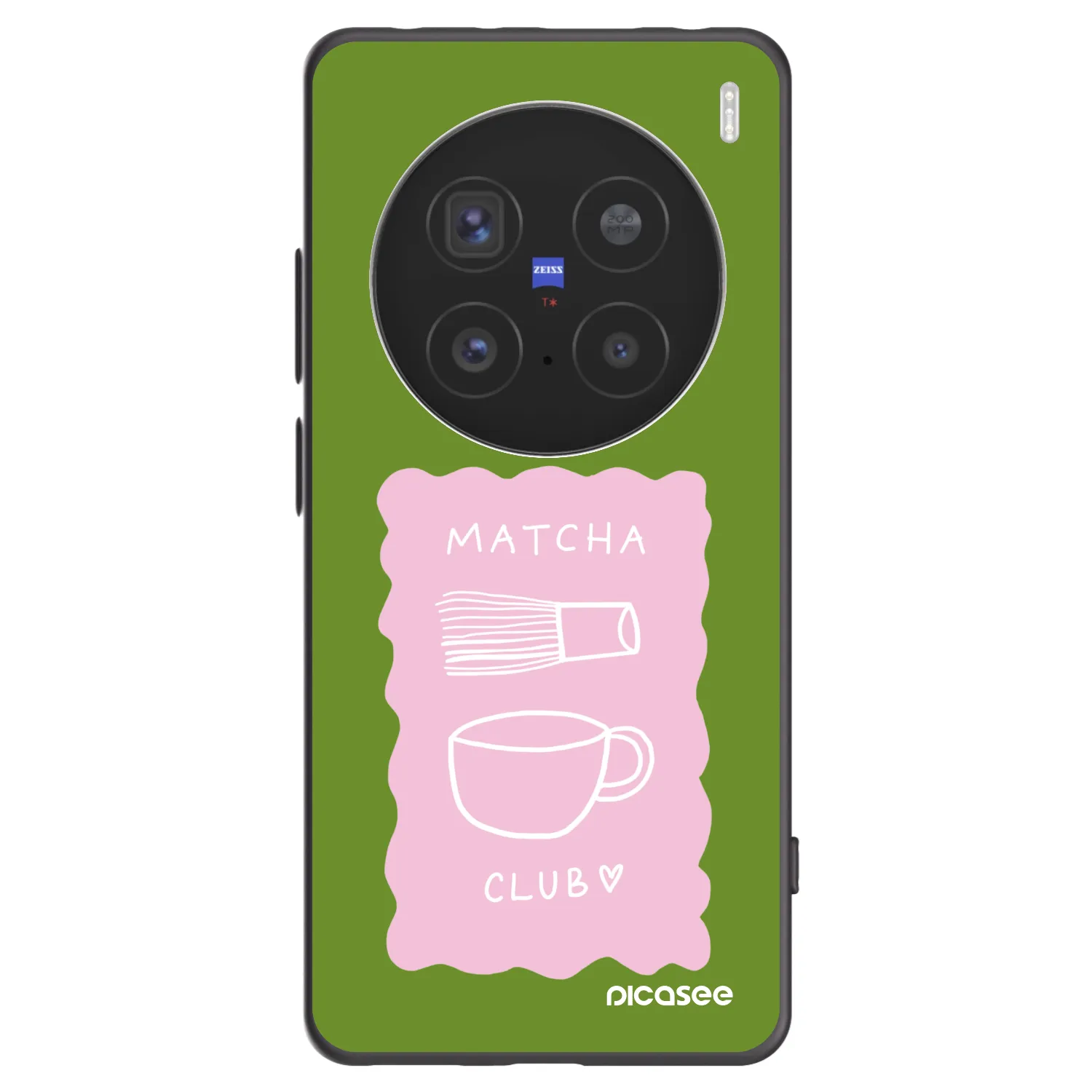 Picasee husă neagră din silicon pentru Vivo X200 Pro - Matcha club