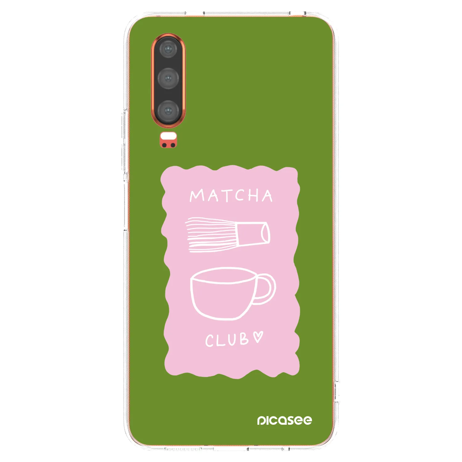 Picasee husă transparentă din silicon pentru Huawei P30 - Matcha club