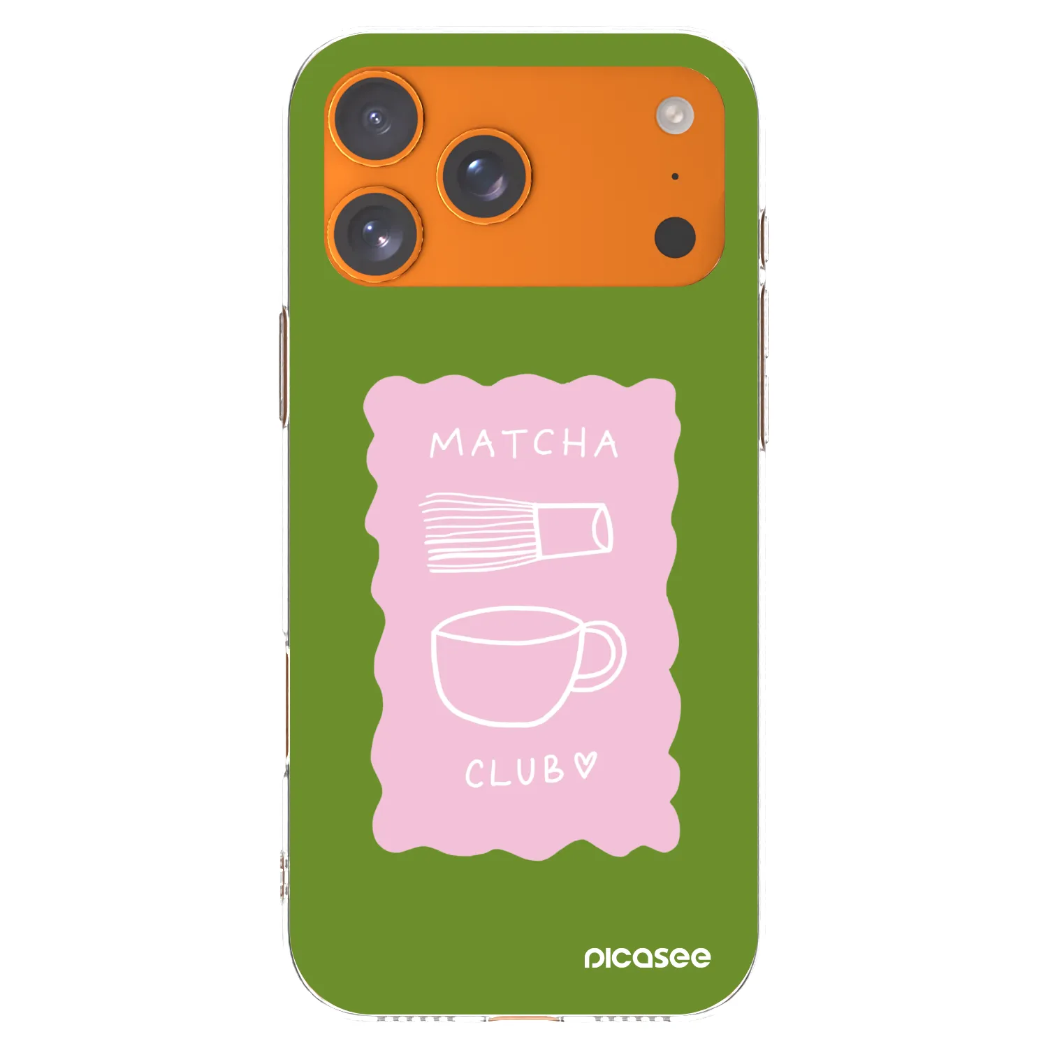 Picasee husă transparentă din silicon pentru Apple iPhone 17 Pro Max - Matcha club