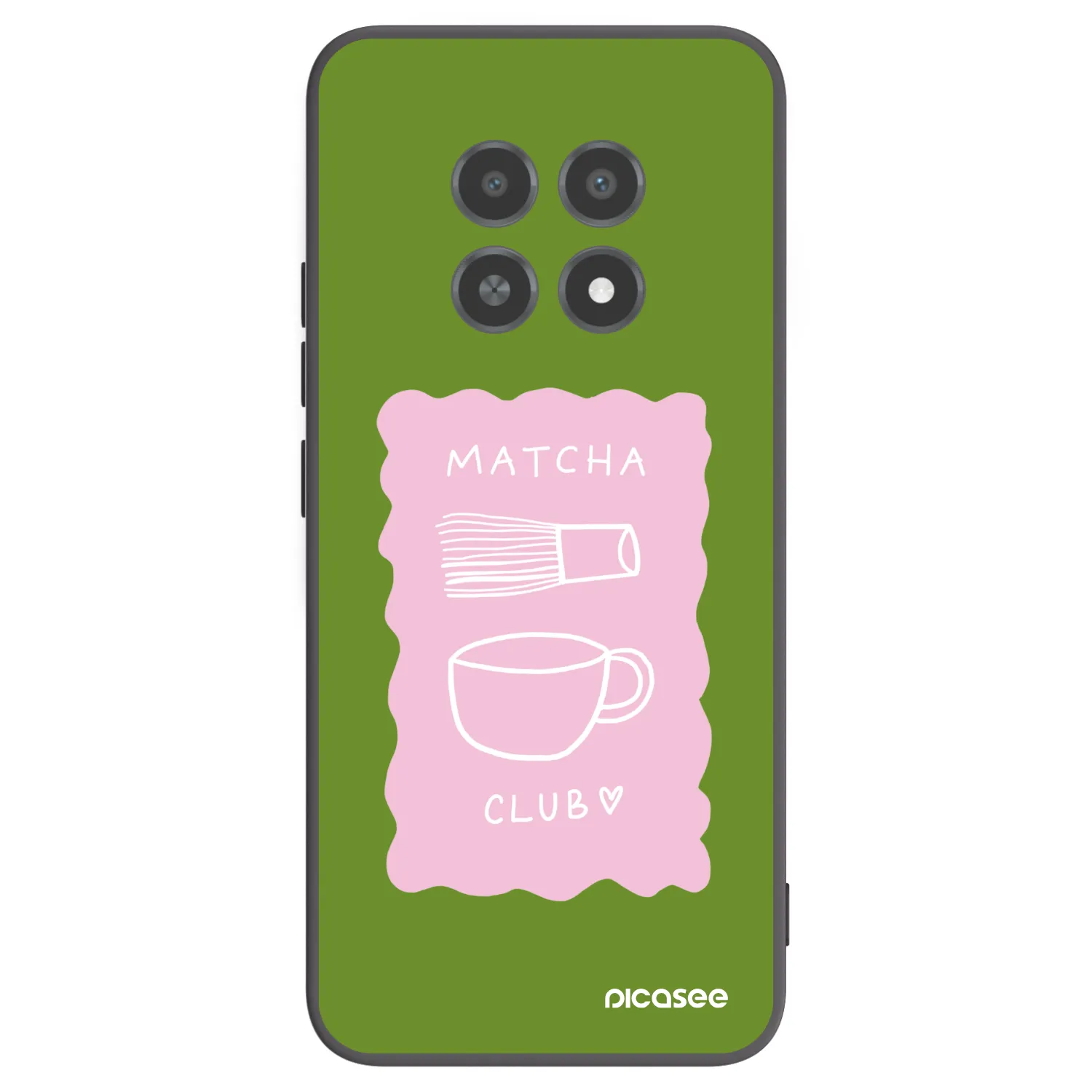 Picasee husă neagră din silicon pentru Realme 12X - Matcha club