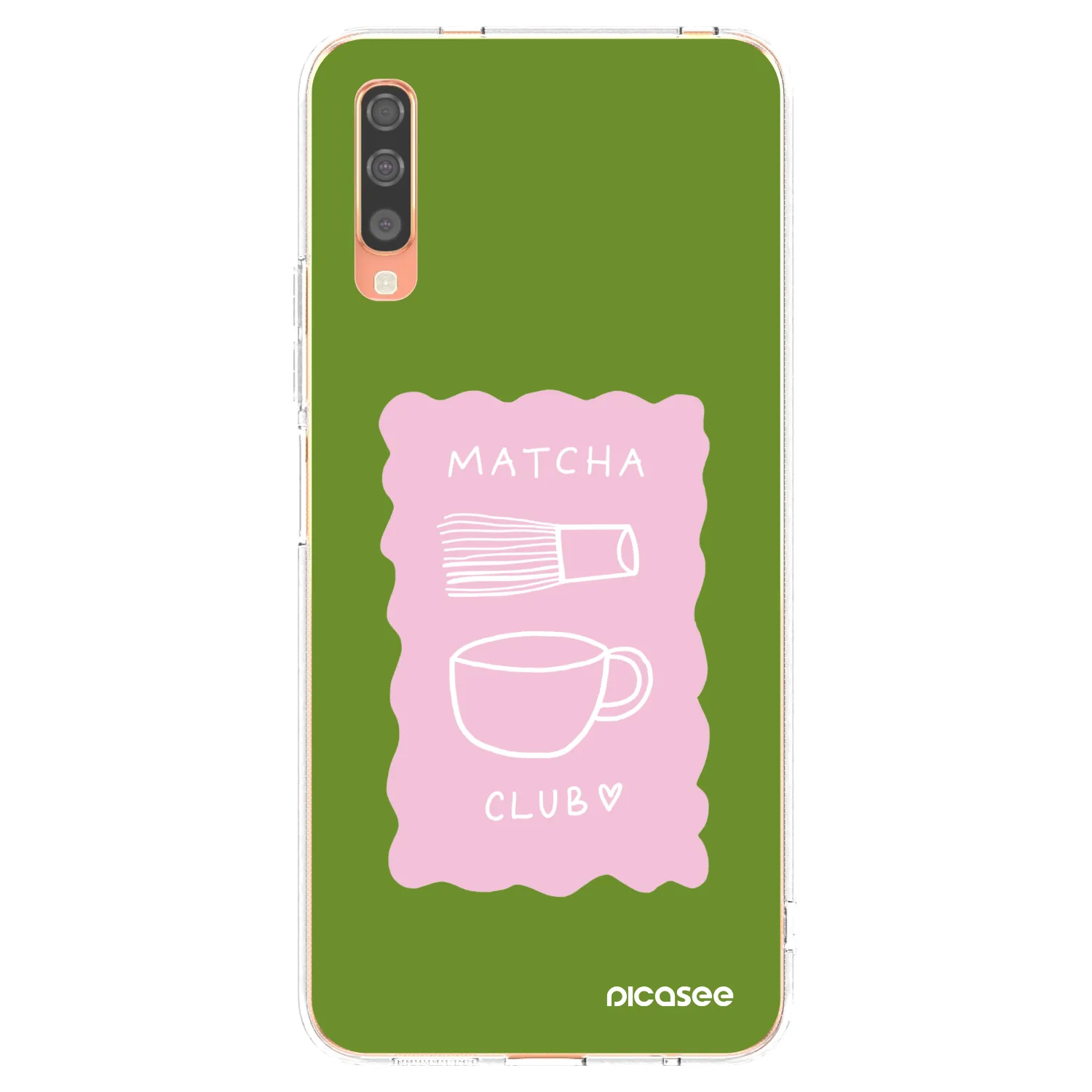 Picasee husă transparentă din silicon pentru Samsung Galaxy A70 A705F - Matcha club
