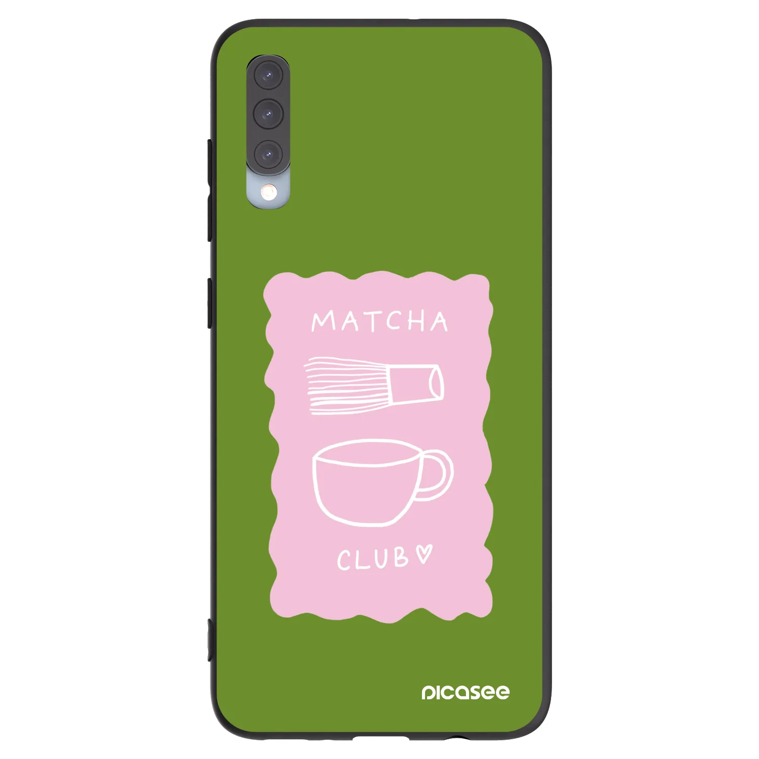 Picasee husă neagră din silicon pentru Samsung Galaxy A70 A705F - Matcha club