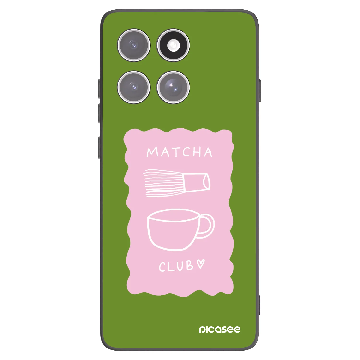 Picasee husă neagră din silicon pentru Motorola Edge 60 Pro - Matcha club