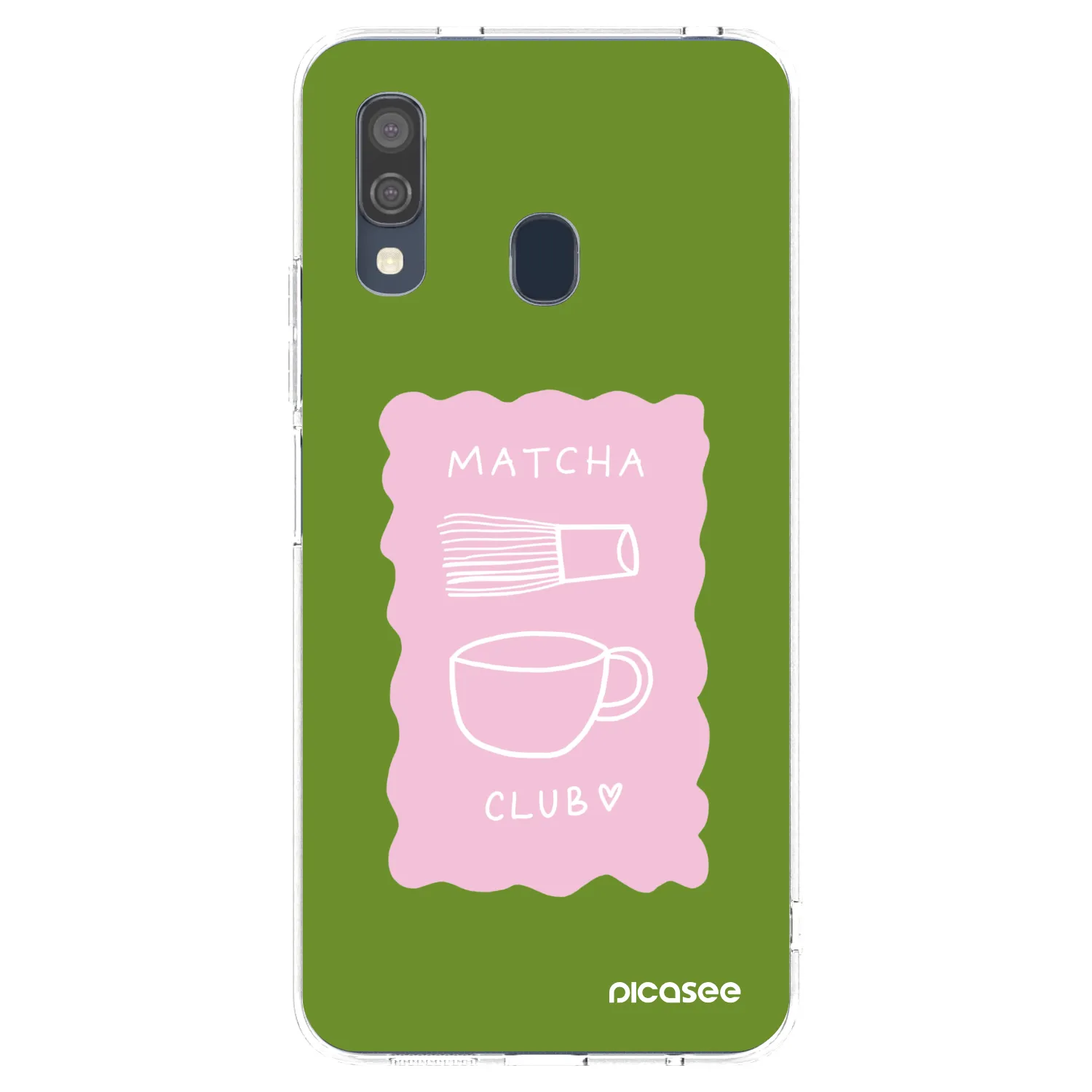 Picasee husă transparentă din silicon pentru Samsung Galaxy A40 A405F - Matcha club