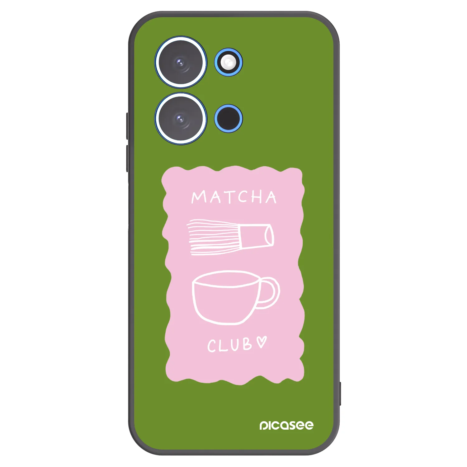 Picasee husă neagră din silicon pentru Xiaomi Redmi 15C 4G - Matcha club