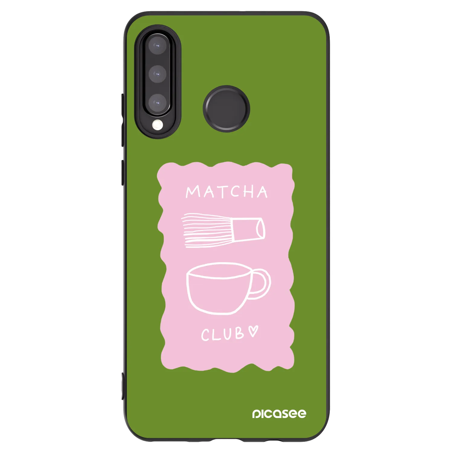 Picasee husă neagră din silicon pentru Huawei P30 Lite - Matcha club