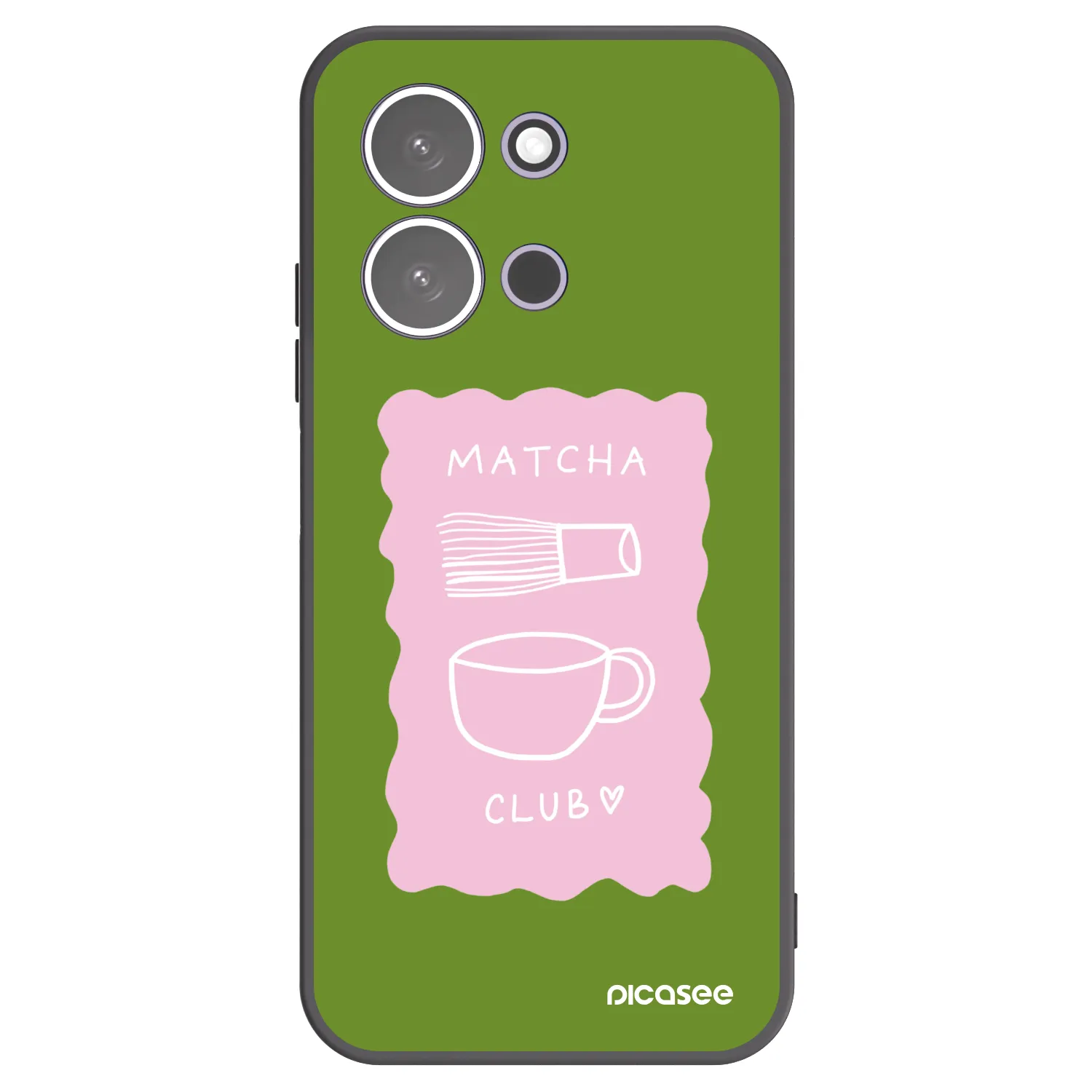 Picasee husă neagră din silicon pentru Xiaomi Redmi 15C 5G - Matcha club