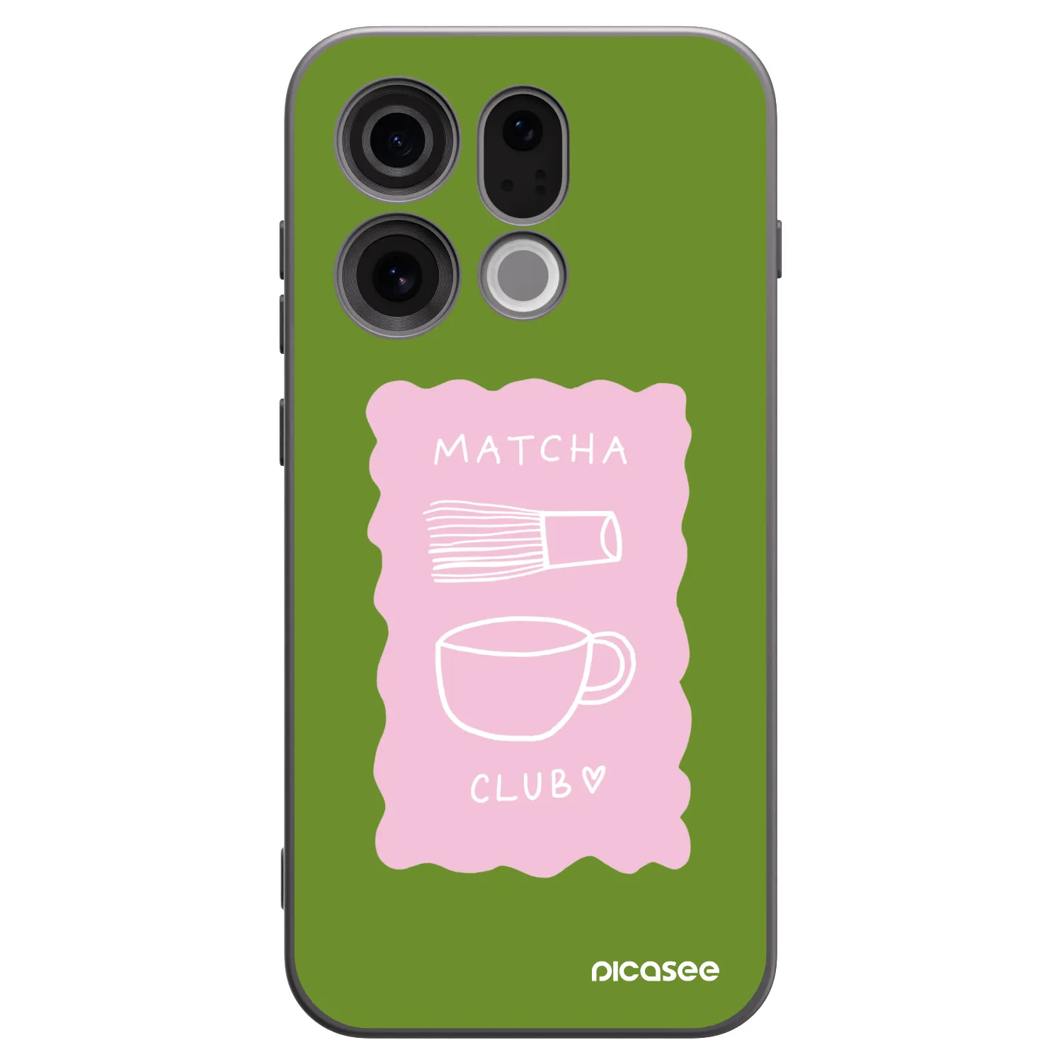 Picasee husă neagră din silicon pentru OPPO Find X9 - Matcha club