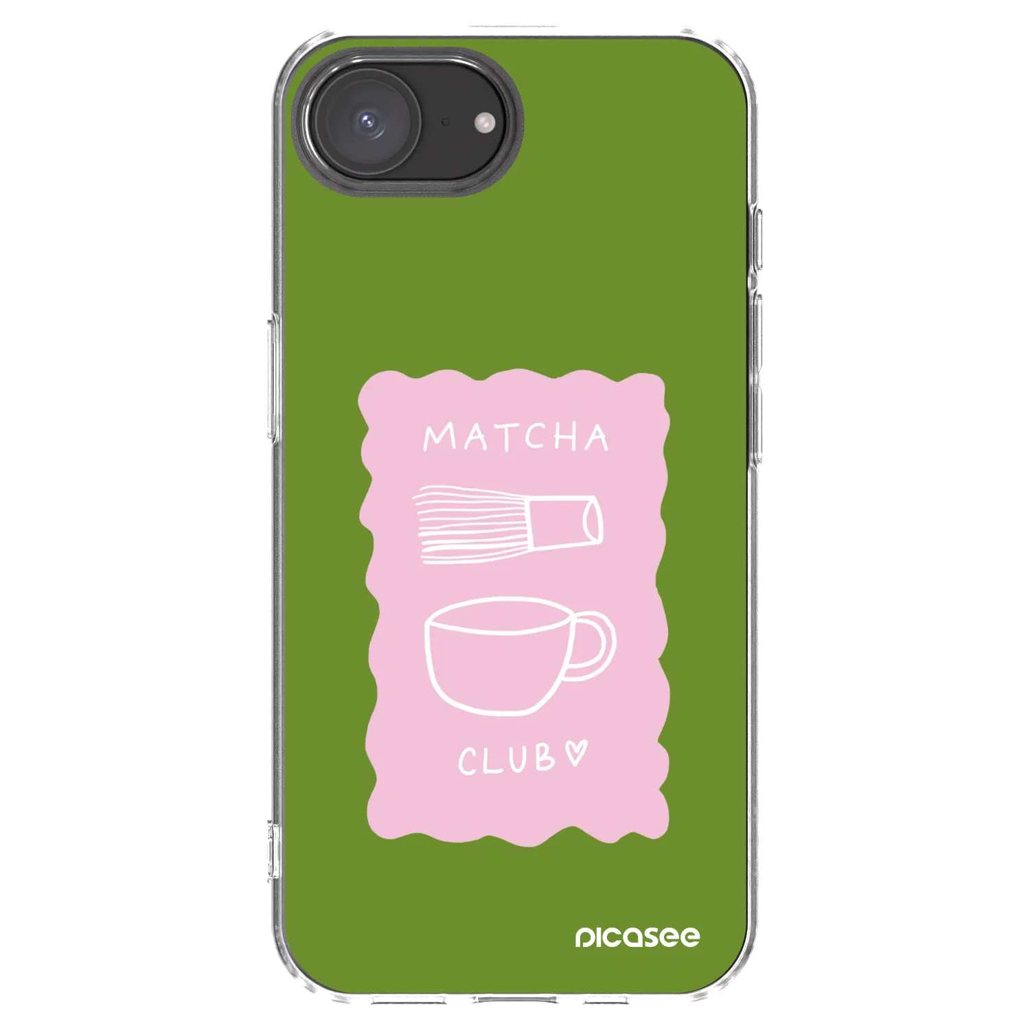 Picasee husă transparentă din silicon pentru Apple iPhone 17e - Matcha club