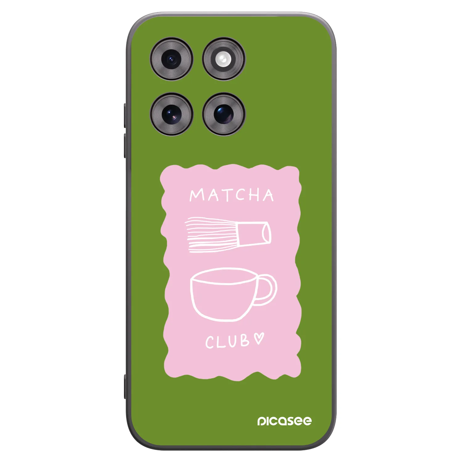 Picasee husă neagră din silicon pentru Motorola Moto G77 - Matcha club