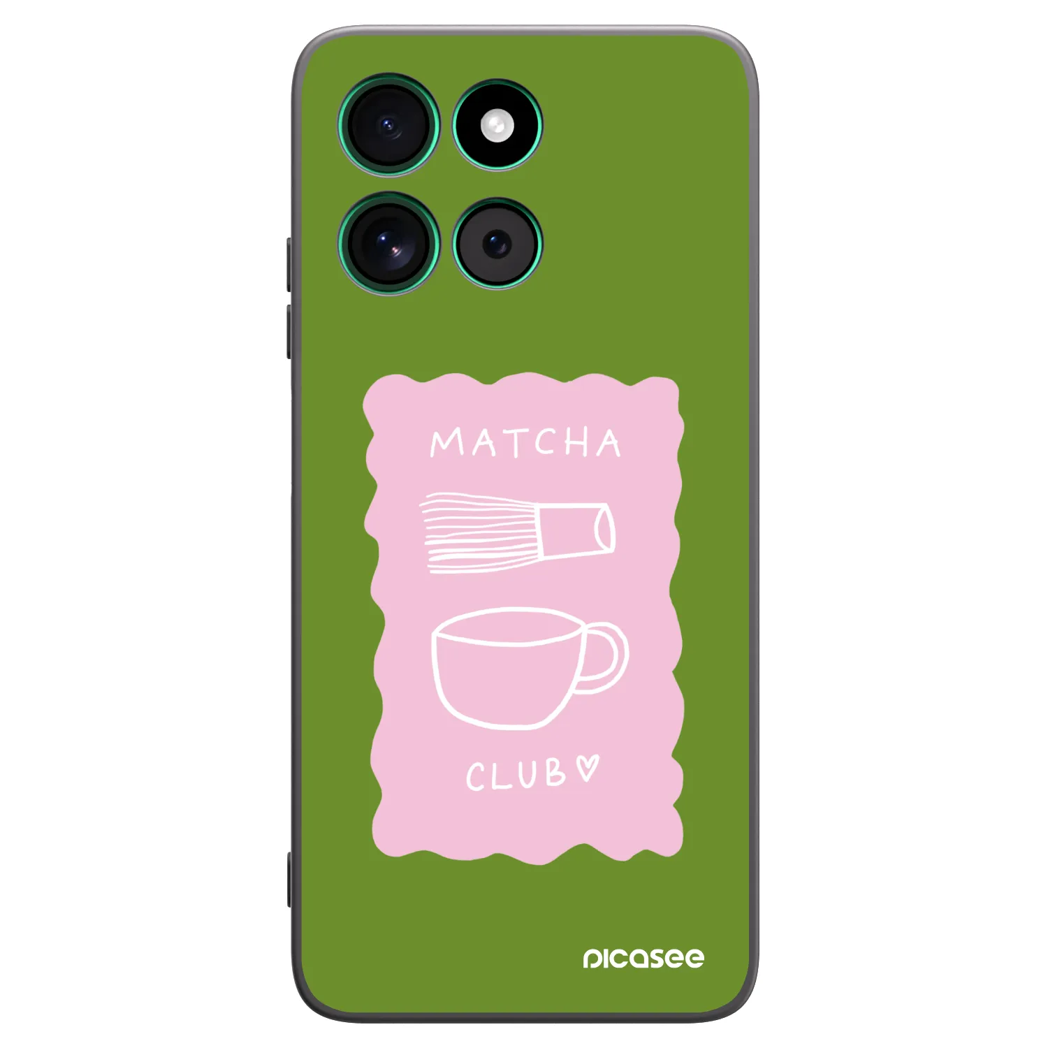 Picasee husă neagră din silicon pentru Motorola Moto G57 Power - Matcha club