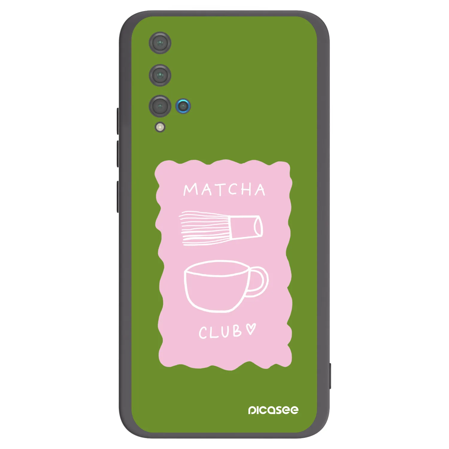 Picasee husă neagră din silicon pentru Huawei Nova 5T - Matcha club