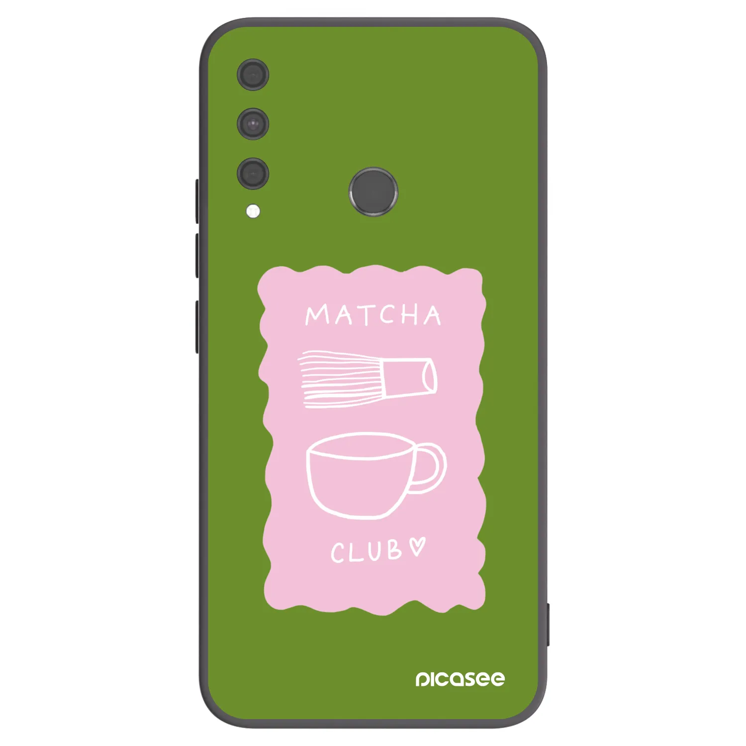 Picasee husă neagră din silicon pentru Huawei P40 Lite E - Matcha club