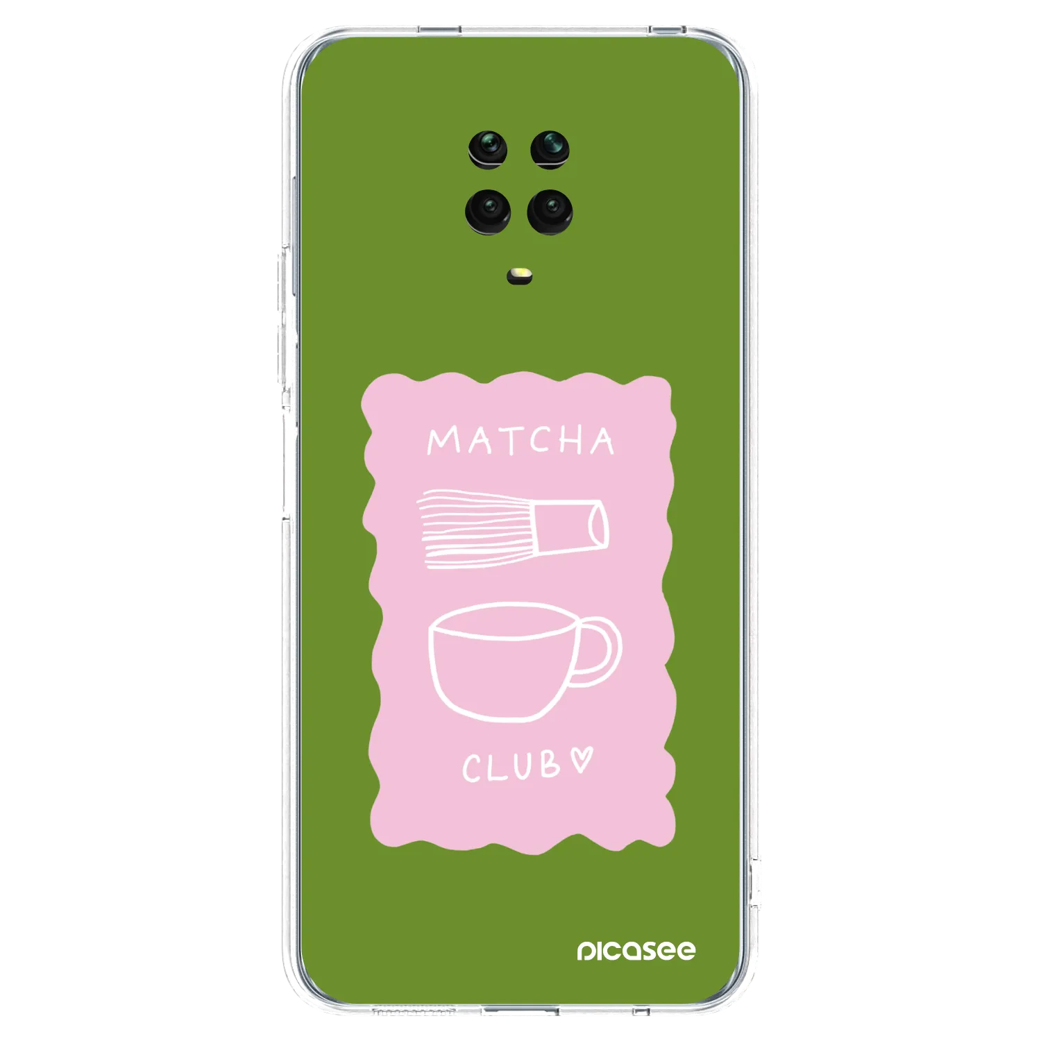 Picasee husă transparentă din silicon pentru Xiaomi Redmi Note 9 Pro - Matcha club
