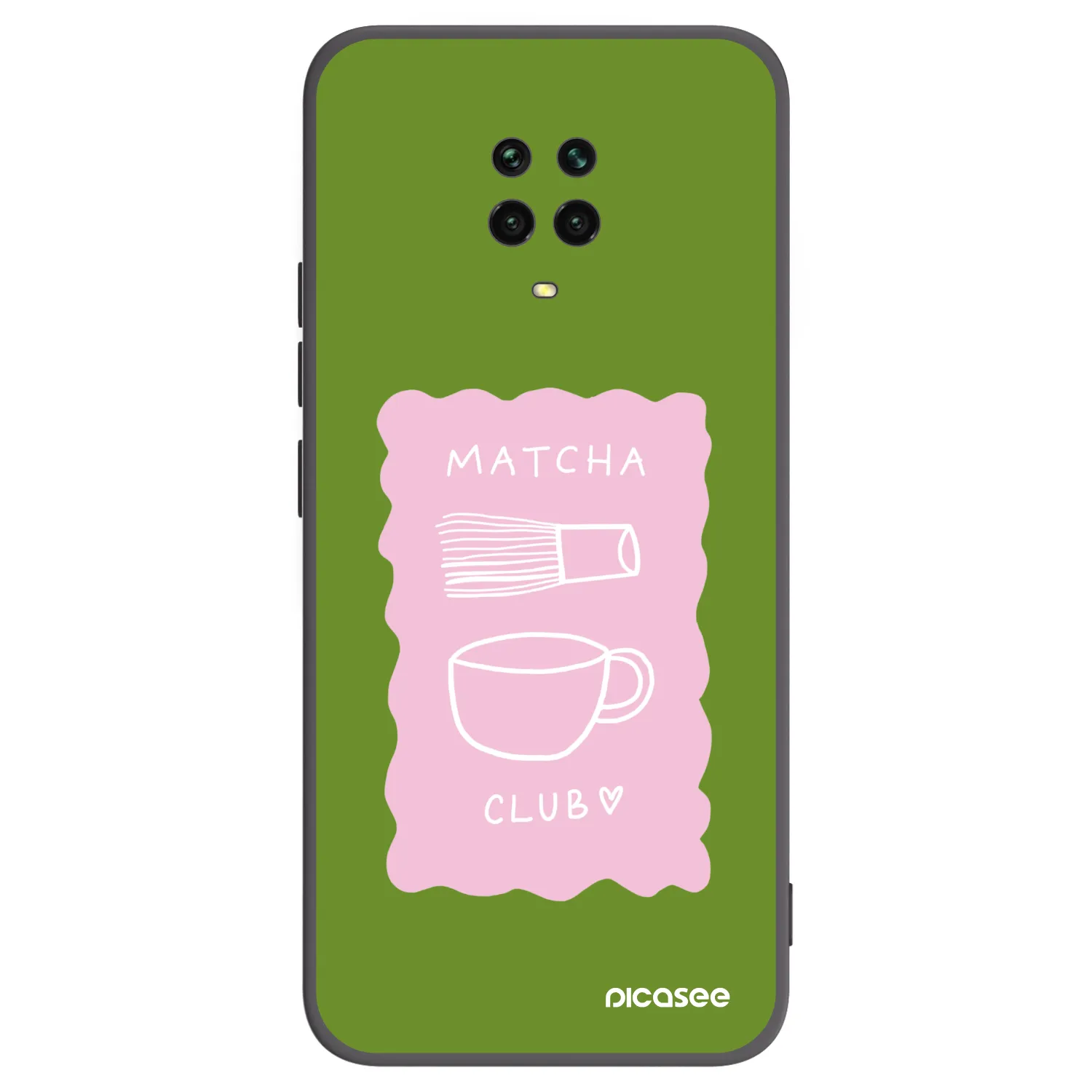 Picasee husă neagră din silicon pentru Xiaomi Redmi Note 9 Pro - Matcha club