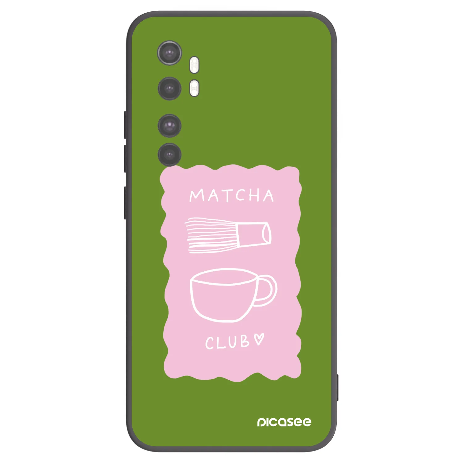 Picasee husă neagră din silicon pentru Xiaomi Mi Note 10 Lite - Matcha club