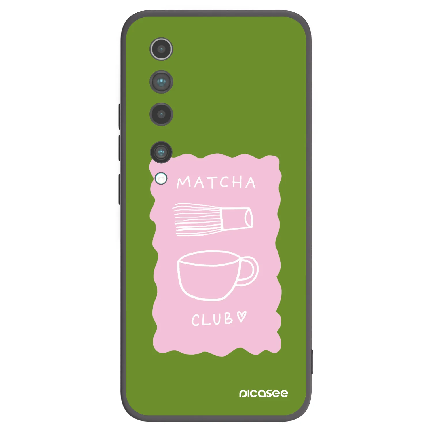 Picasee husă neagră din silicon pentru Xiaomi Mi 10 - Matcha club