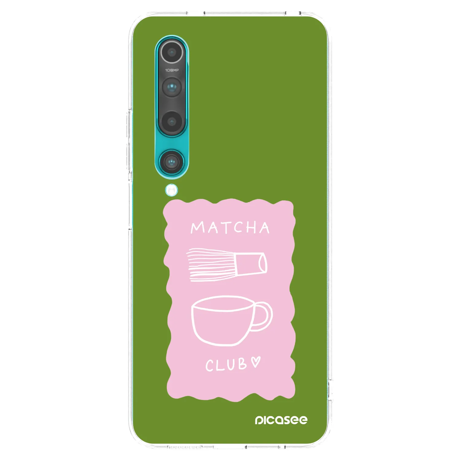 Picasee husă transparentă din silicon pentru Xiaomi Mi 10 - Matcha club