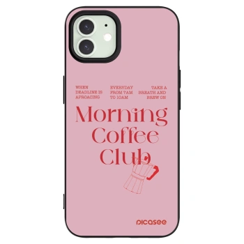 Picasee husă neagră din silicon pentru Apple iPhone 12 Pro - Morning