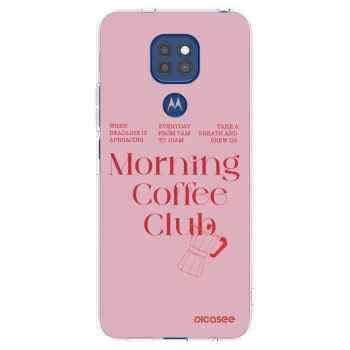 Picasee husă transparentă din silicon pentru Motorola Moto G9 Play - Morning