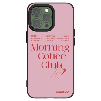Picasee husă neagră din silicon pentru Apple iPhone 13 Pro - Morning