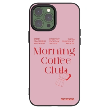 Picasee husă neagră din silicon pentru Apple iPhone 13 Pro Max - Morning