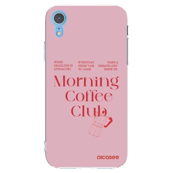Picasee husă transparentă din silicon pentru Apple iPhone XR - Morning